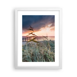 Plakat w białej ramie - Nie przemija z wiatrem - 30x40 cm