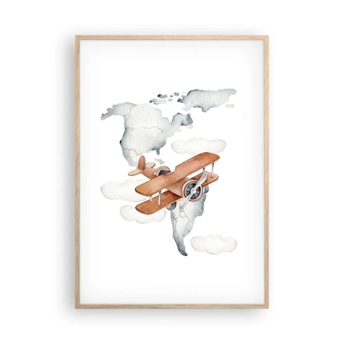 Plakat w ramie jasny dąb - W pionierskim duchu - 70x100 cm