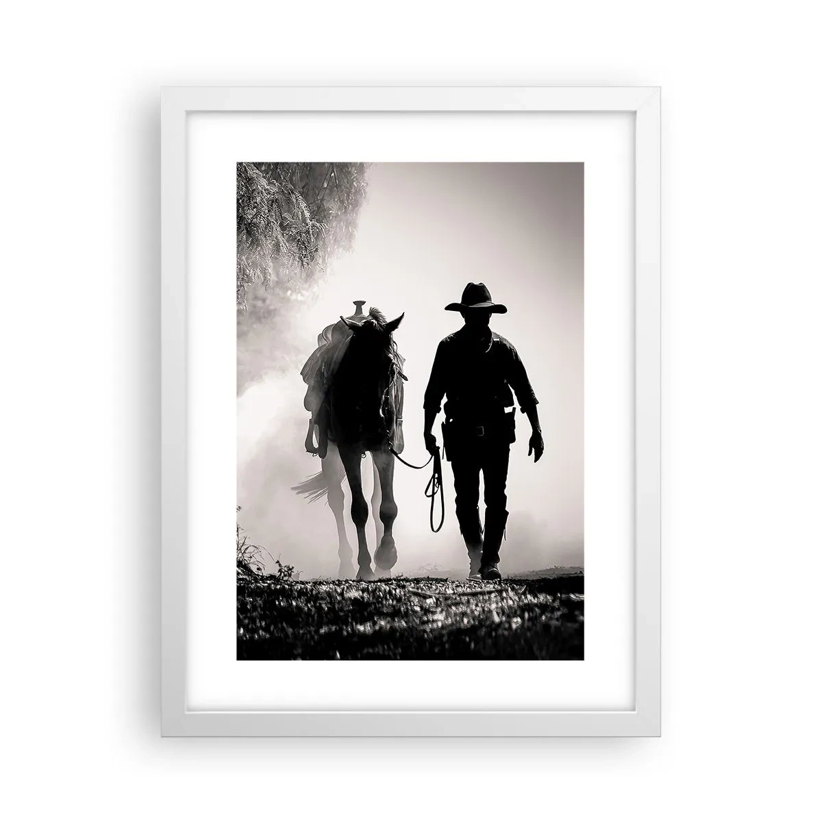 Plakat w białej ramie - Teksański poranek - 30x40 cm