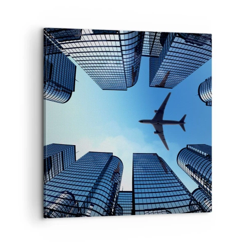 Obraz na płótnie - Widok ze szklanego wąwozu - 60x60 cm