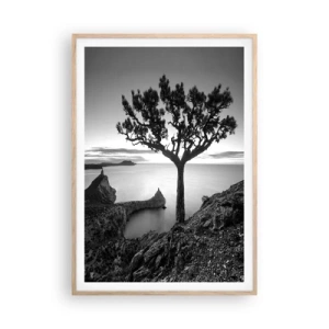 Plakat w ramie jasny dąb - Spokój aż po horyzont - 70x100 cm