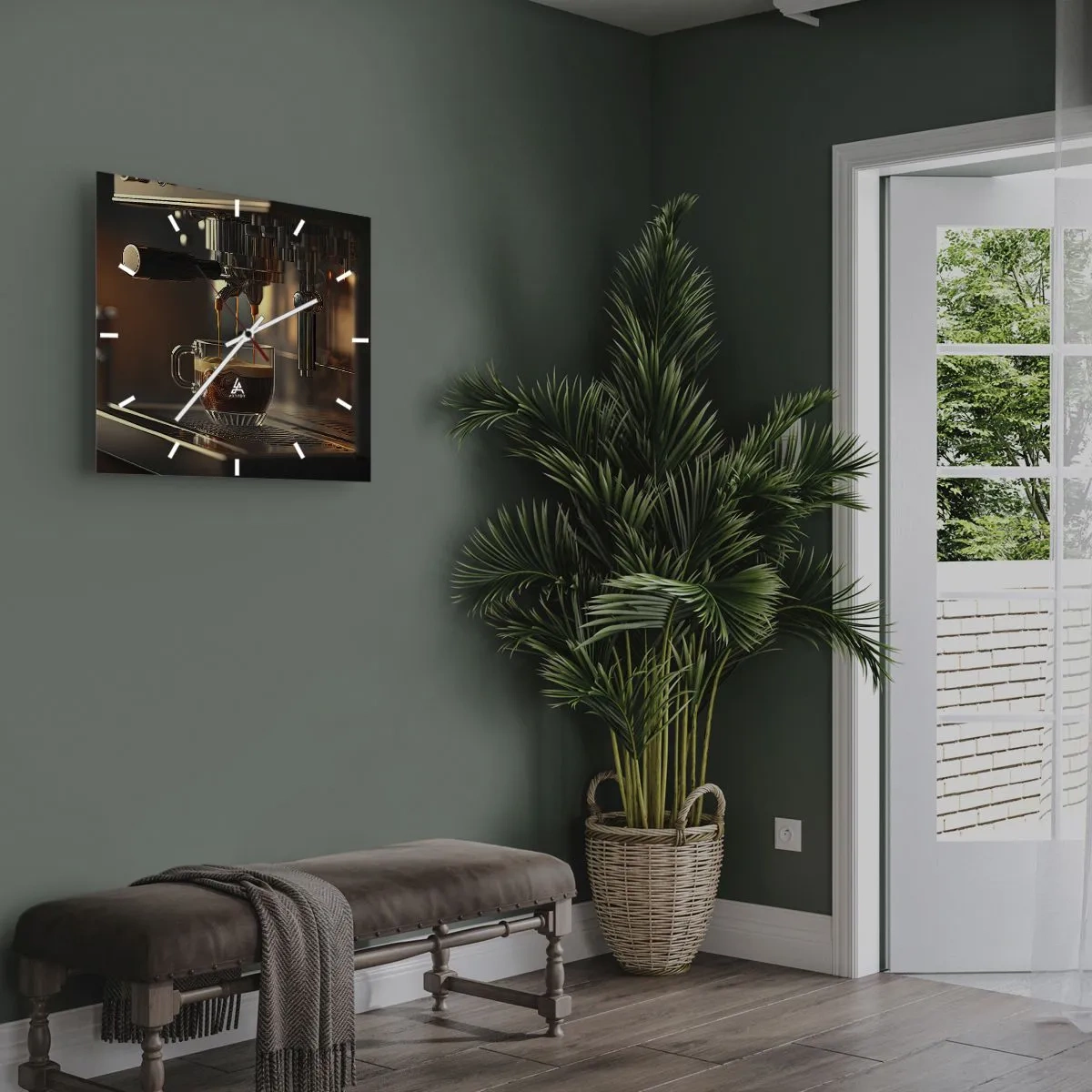 Zegar ścienny - Zmysłowa mikstura - 30x30 cm