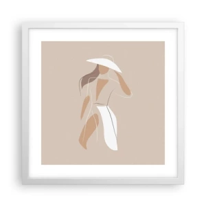 Plakat w białej ramie - Moda to zabawa - 40x40 cm