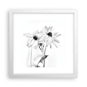 Plakat w białej ramie - Nikt nie chce być sam - 30x30 cm