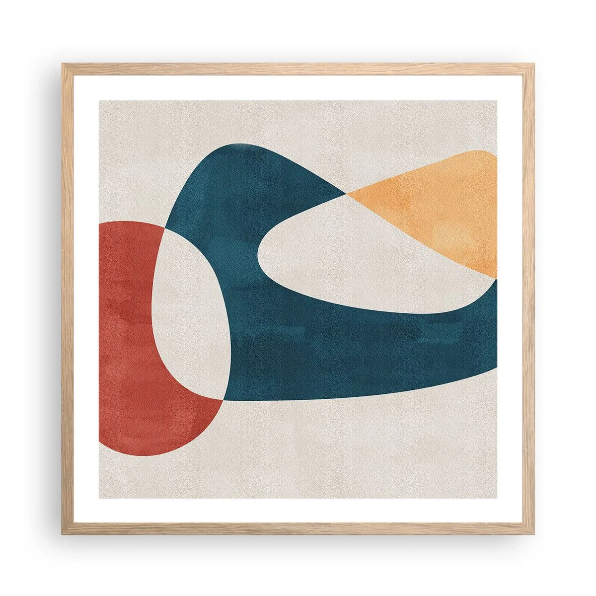 Plakat w ramie jasny dąb - Wpływy i metamorfozy - 60x60 cm