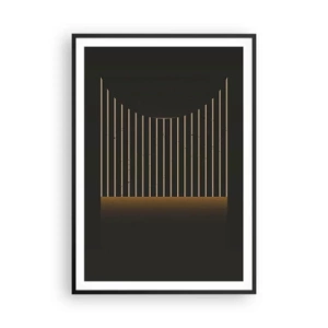 Plakat w czarnej ramie - Zbadać ciemność - 70x100 cm