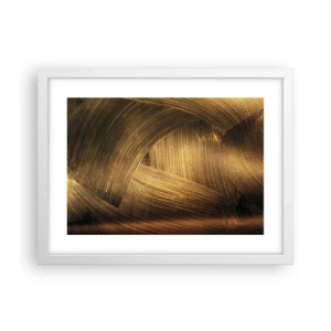 Plakat w białej ramie - W złotym labiryncie - 40x30 cm