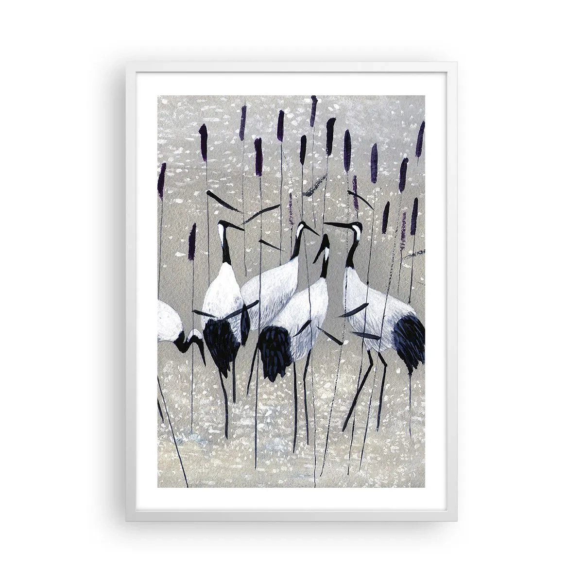 Plakat w białej ramie - Wśród swoich - 50x70 cm