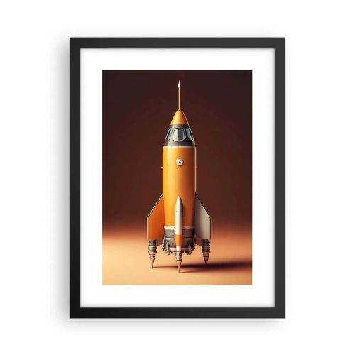 Plakat w czarnej ramie - Zaczyna się od marzenia - 30x40 cm