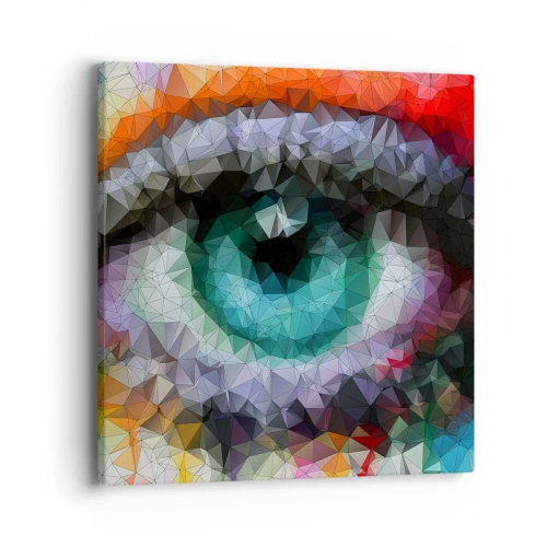 Obraz na płótnie - Krystaliczny oczu blask - 40x40 cm