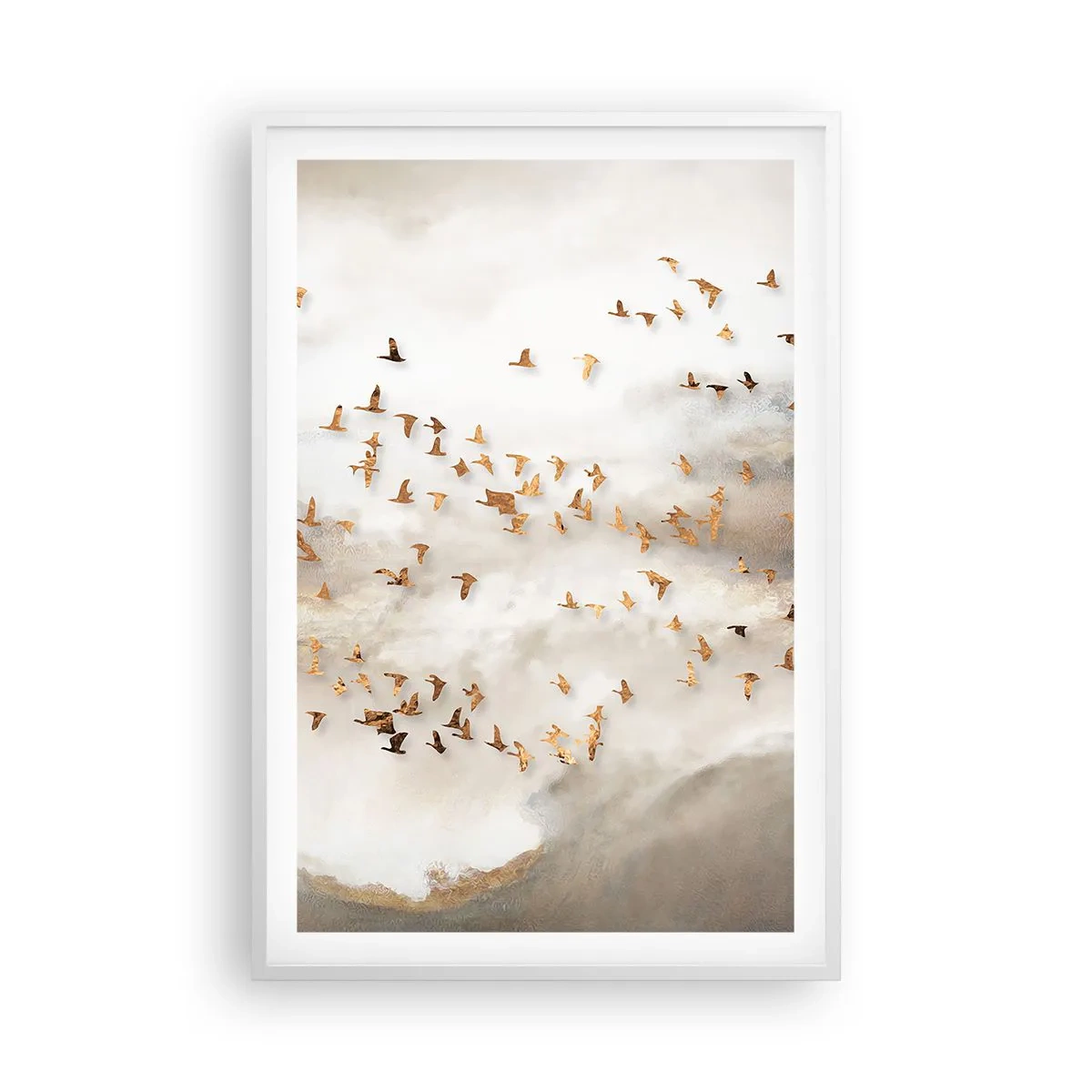 Plakat w białej ramie - Już czas… - 61x91 cm