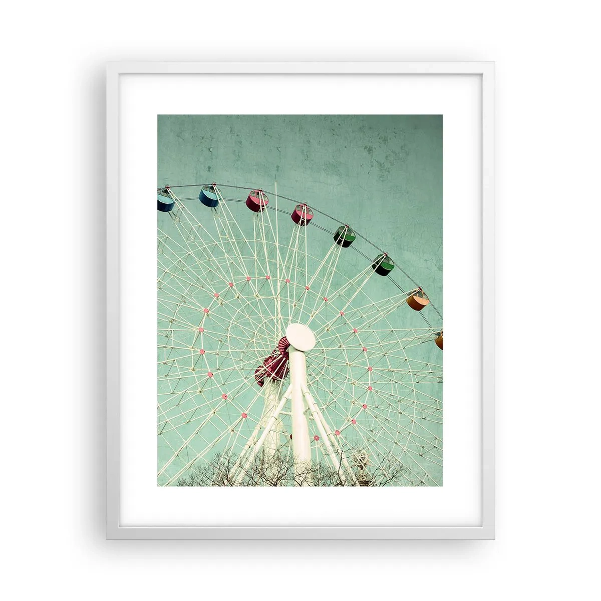 Plakat w białej ramie - Zapraszamy do zabawy - 40x50 cm
