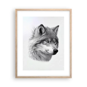 Plakat w ramie jasny dąb - Alfa – bez wątpienia - 40x50 cm