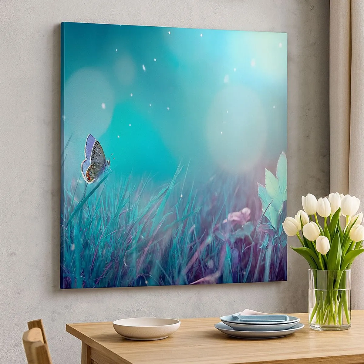 Obraz na płótnie - Sekretne życie łąki - 30x30 cm