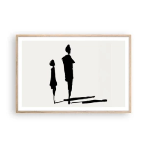 Plakat w ramie jasny dąb - Na pewno razem? - 91x61 cm