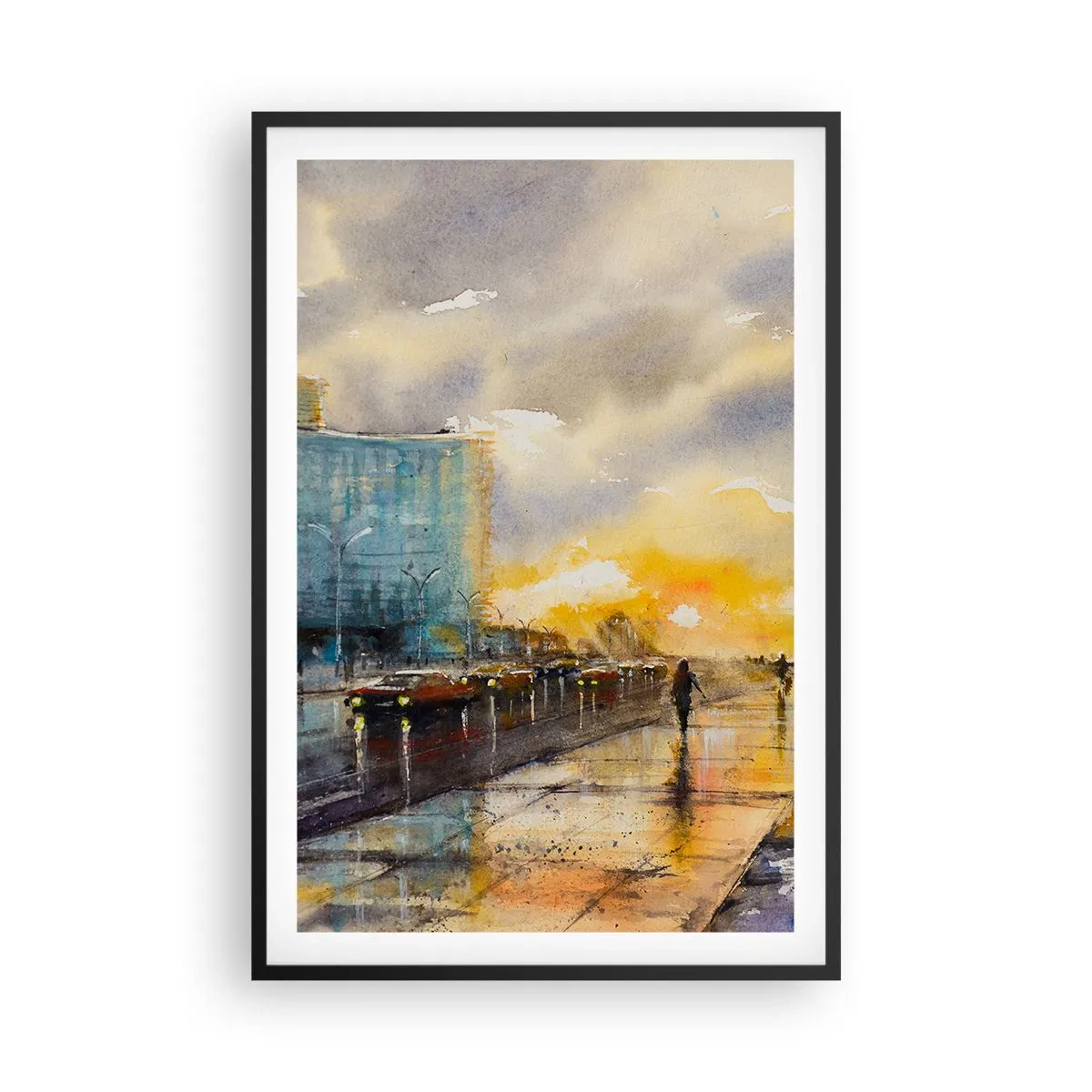 Plakat w czarnej ramie - Życie na brzegu - 61x91 cm