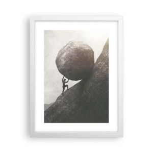 Plakat w białej ramie - Wierzę wbrew nadziei - 30x40 cm