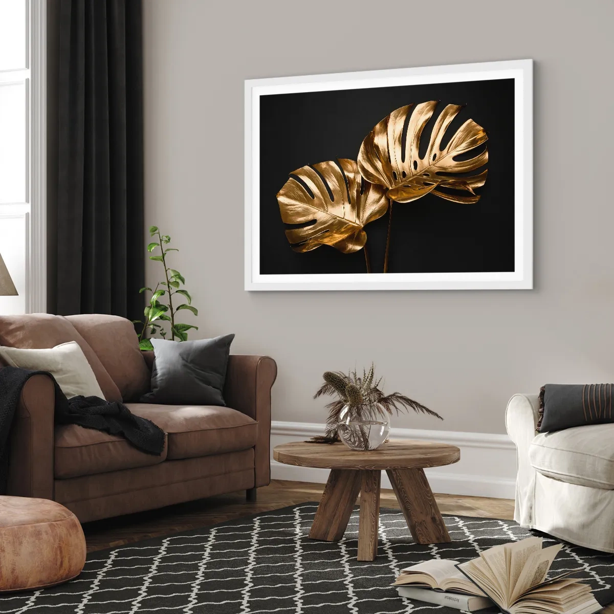 Plakat w białej ramie - Skarby natury - 50x40 cm