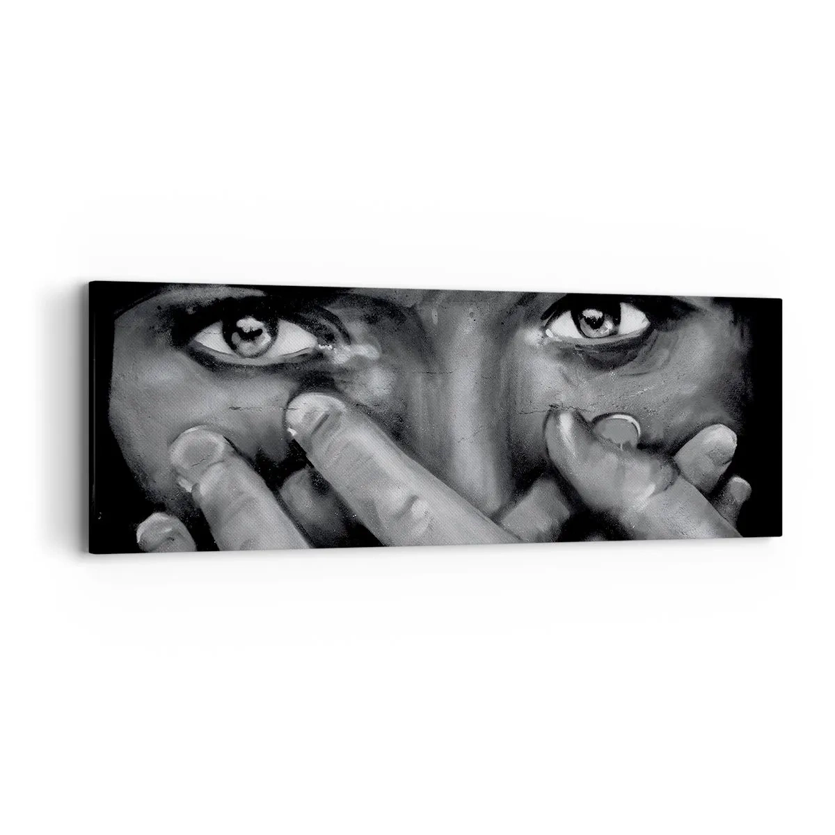 Obraz na płótnie - Nie powiem, kto namalował - 90x30 cm