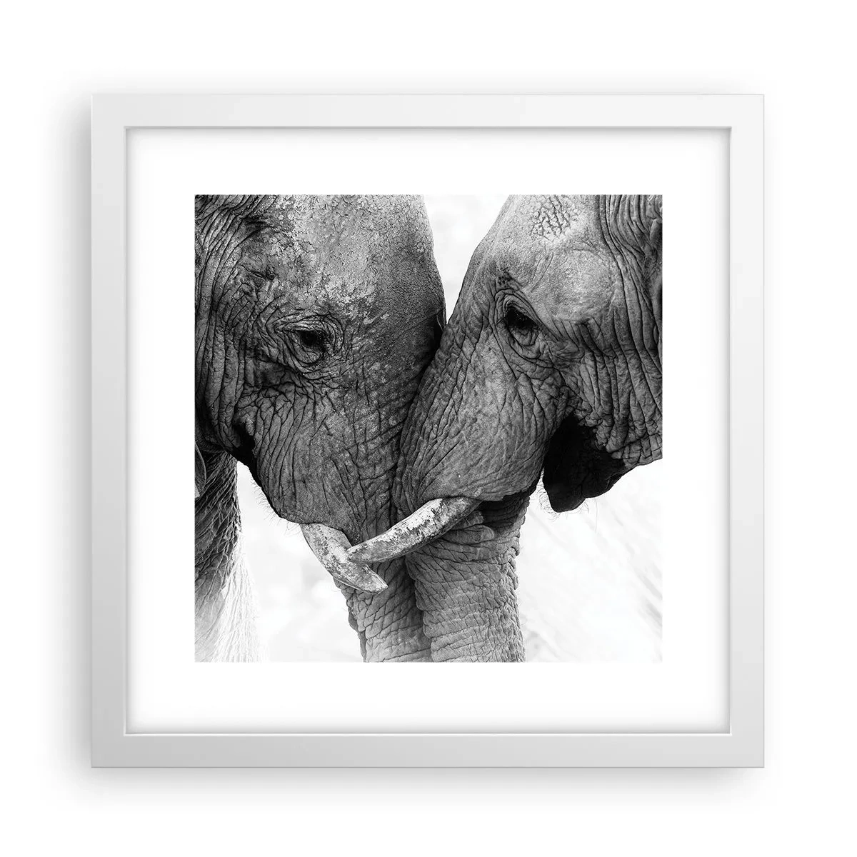 Plakat w białej ramie - Serdeczne wyznanie - 30x30 cm