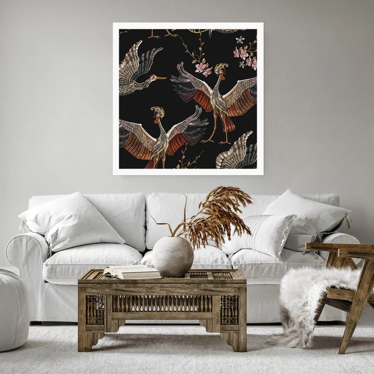Plakat - Baśniowy ptak - 50x50 cm