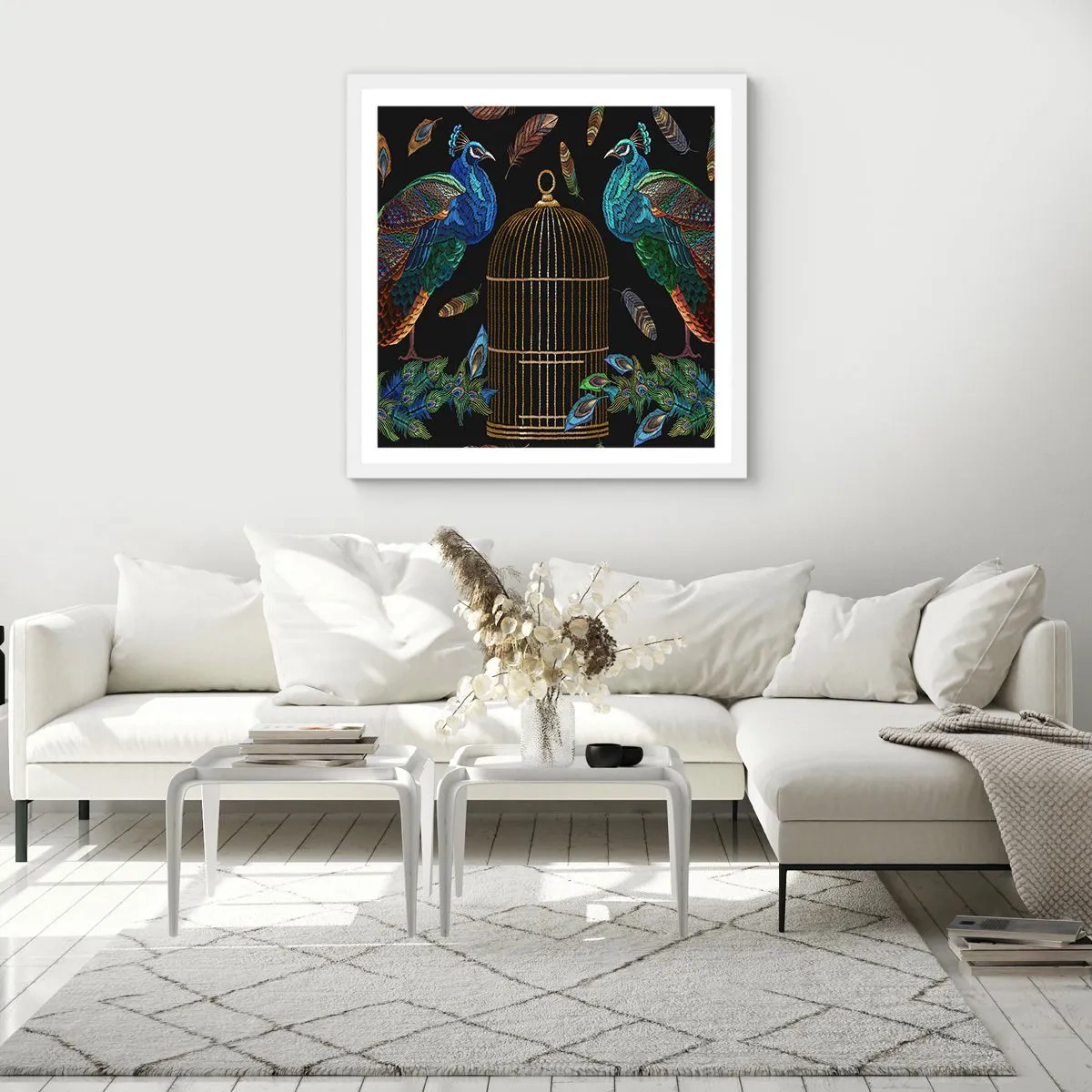 Plakat w białej ramie - W królewskich szatach - 30x30 cm