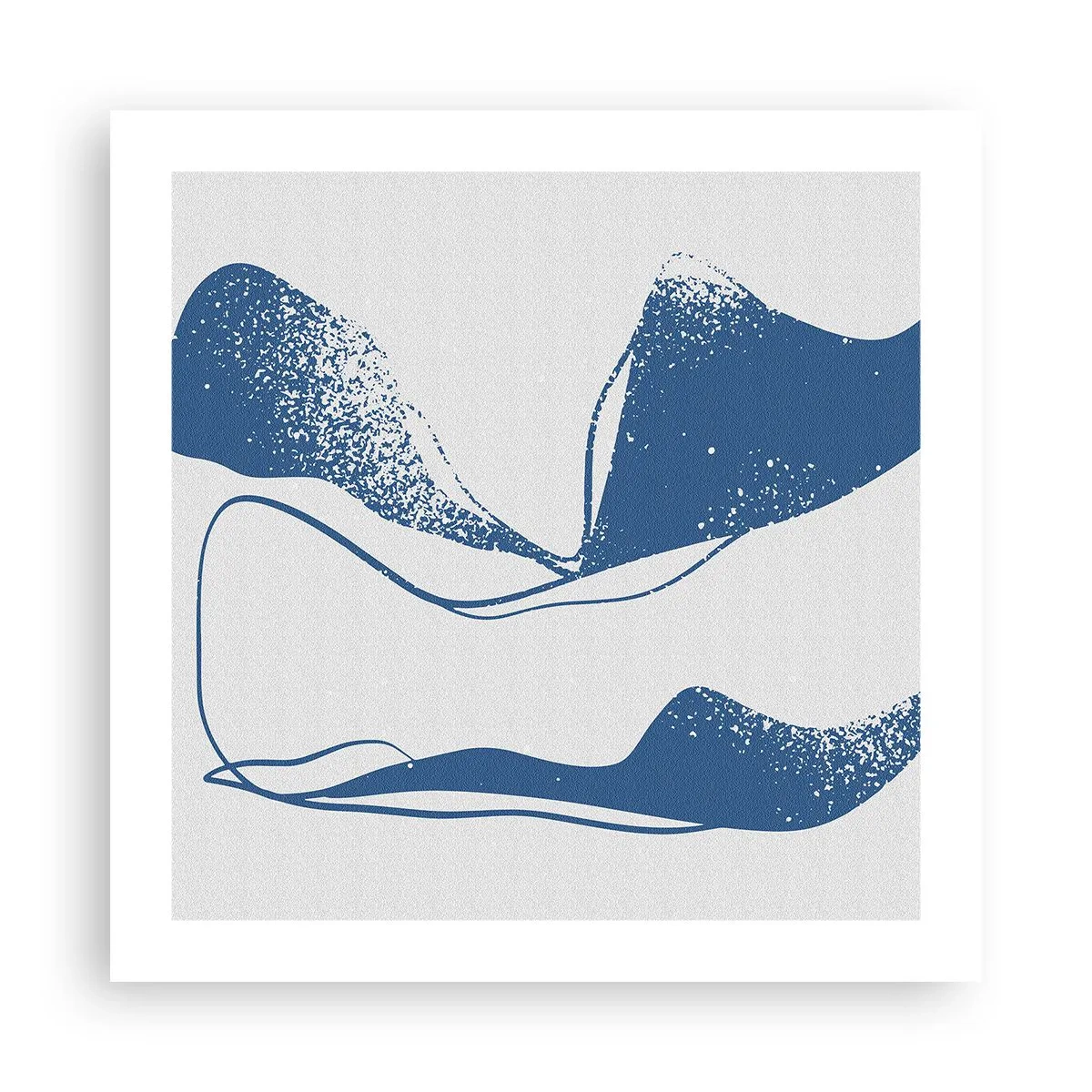 Plakat - Abstrakcja uskrzydlona - 50x50 cm