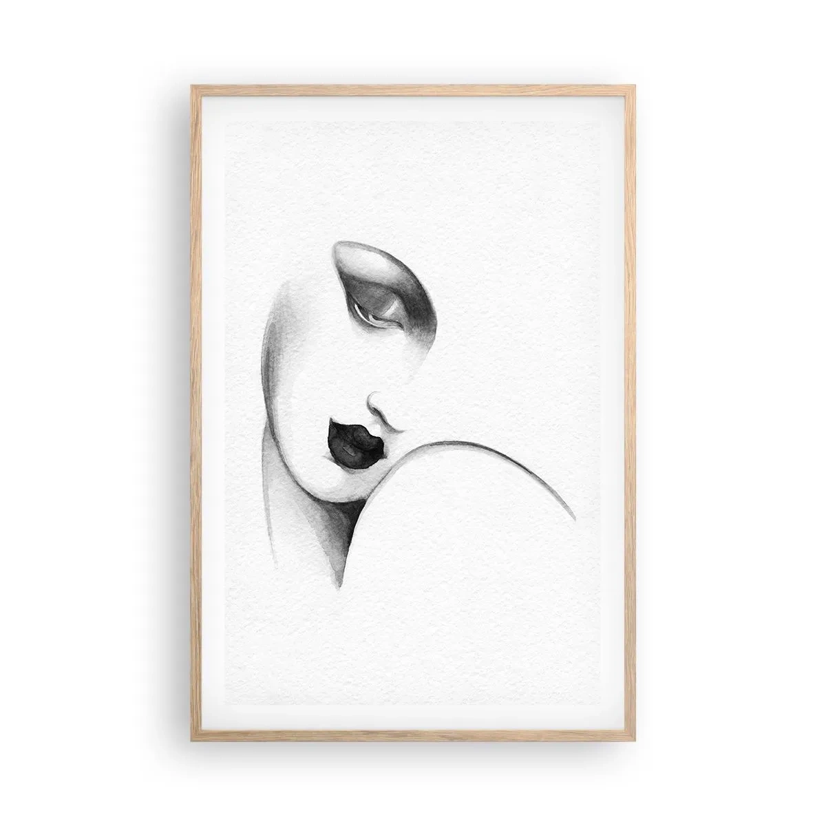 Plakat w ramie jasny dąb - W stylu Łempickiej - 61x91 cm