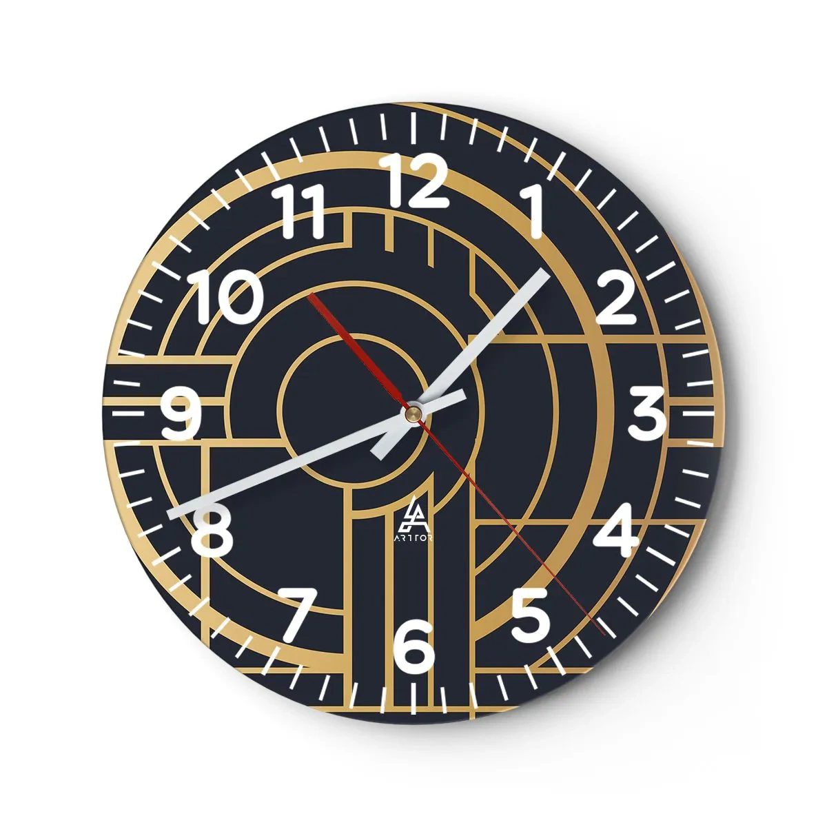 Zegar ścienny - Obroty rzeczy - 30x30 cm