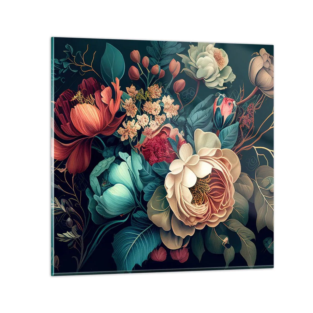 Obraz na szkle - XIX-wieczny czar - 60x60 cm