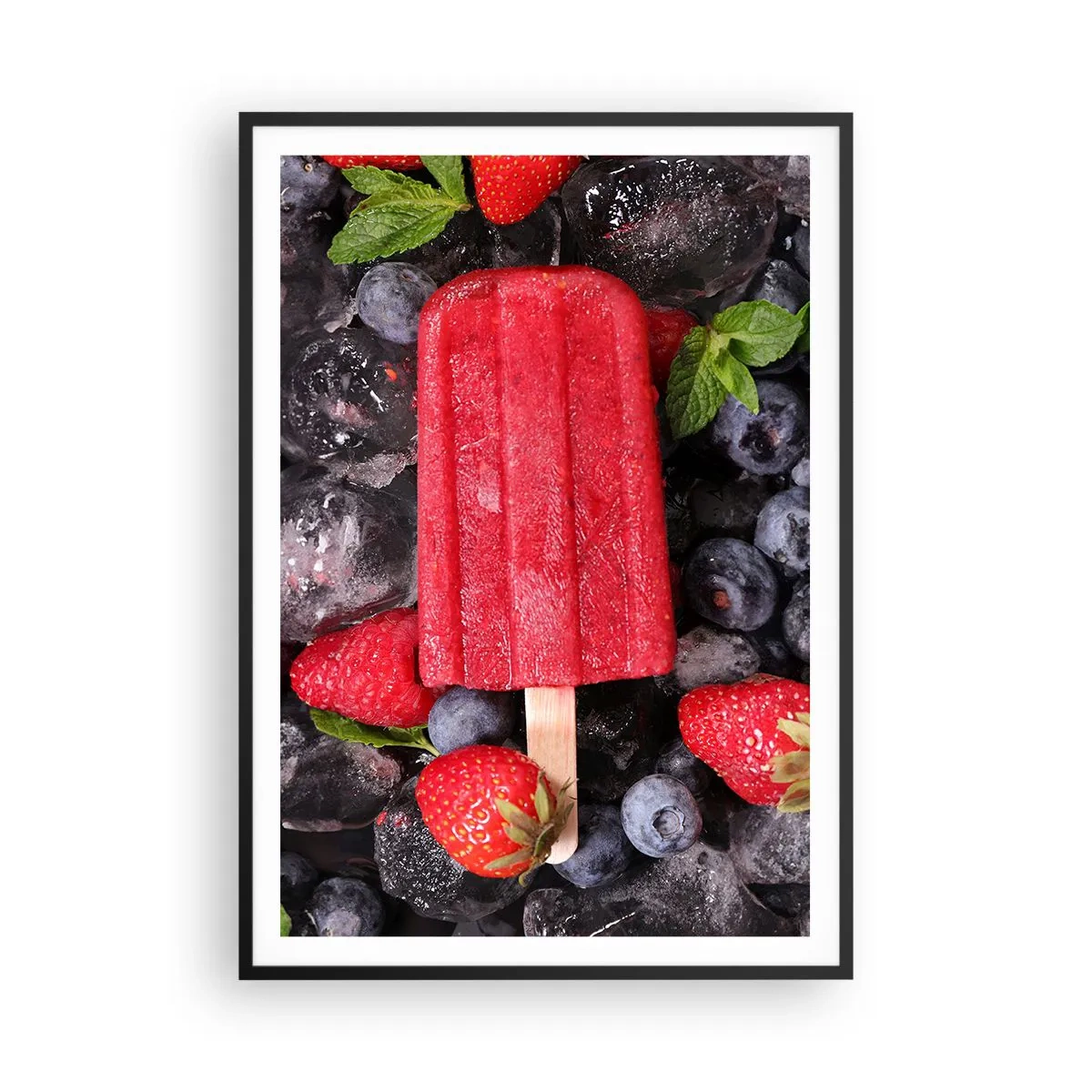 Plakat w czarnej ramie - Smak gorącego lata - 70x100 cm