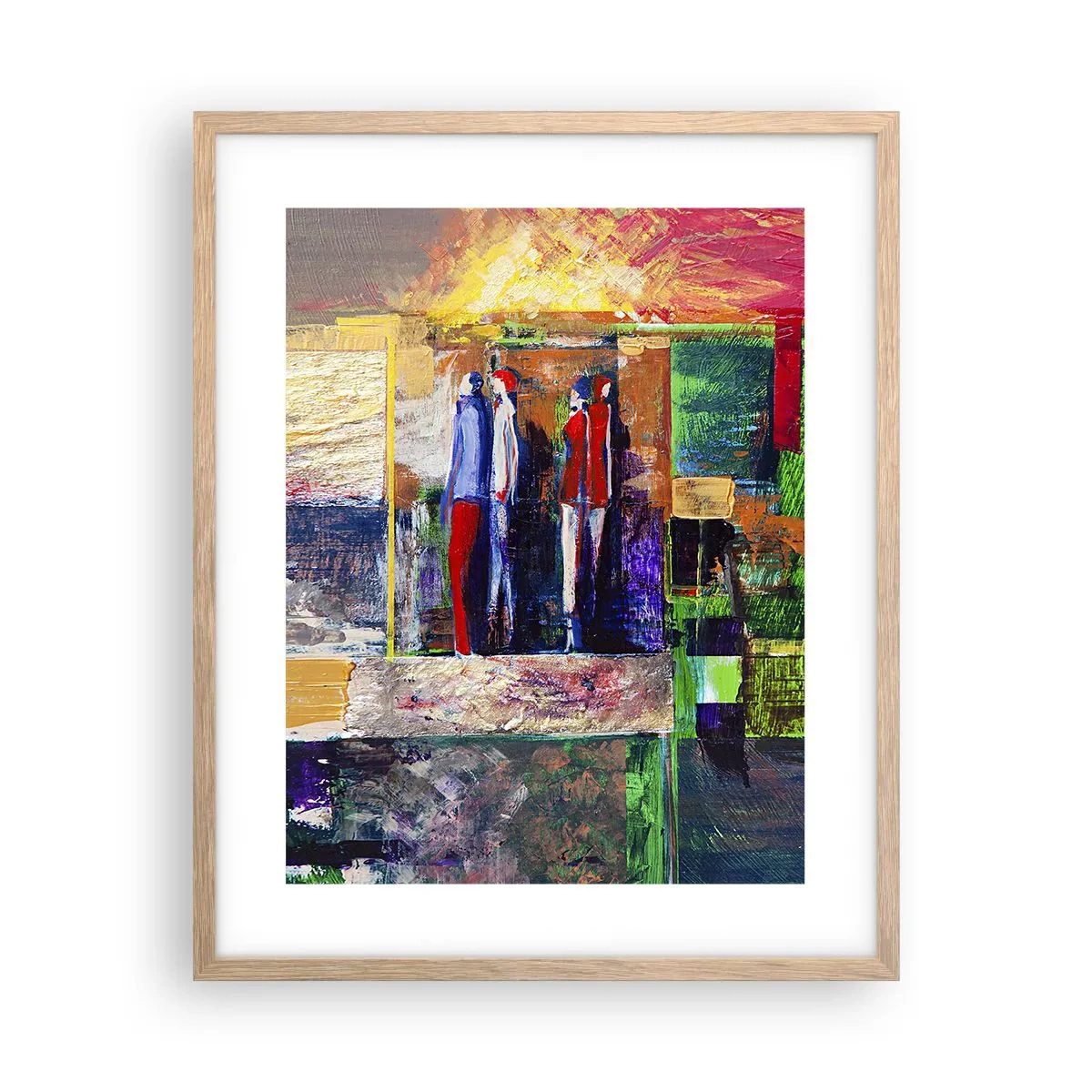 Plakat w ramie jasny dąb - Relacje i emocje - 40x50 cm