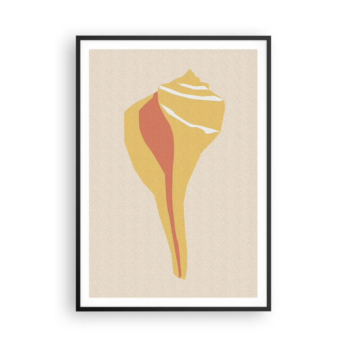 Plakat w czarnej ramie - Abstrakcja organiczna – wzrost - 70x100 cm