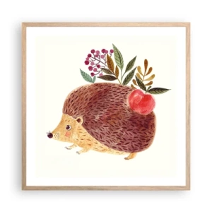 Plakat w ramie jasny dąb - I już mnie lubisz - 60x60 cm