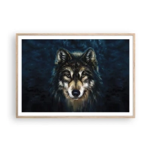 Plakat w ramie jasny dąb - Alfa? I omega - 100x70 cm