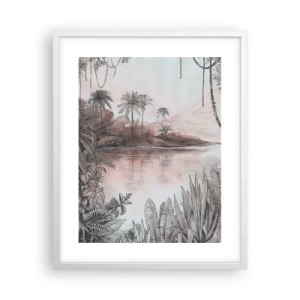 Plakat w białej ramie - XIX-wieczny pamiętnik odkrywcy - 40x50 cm