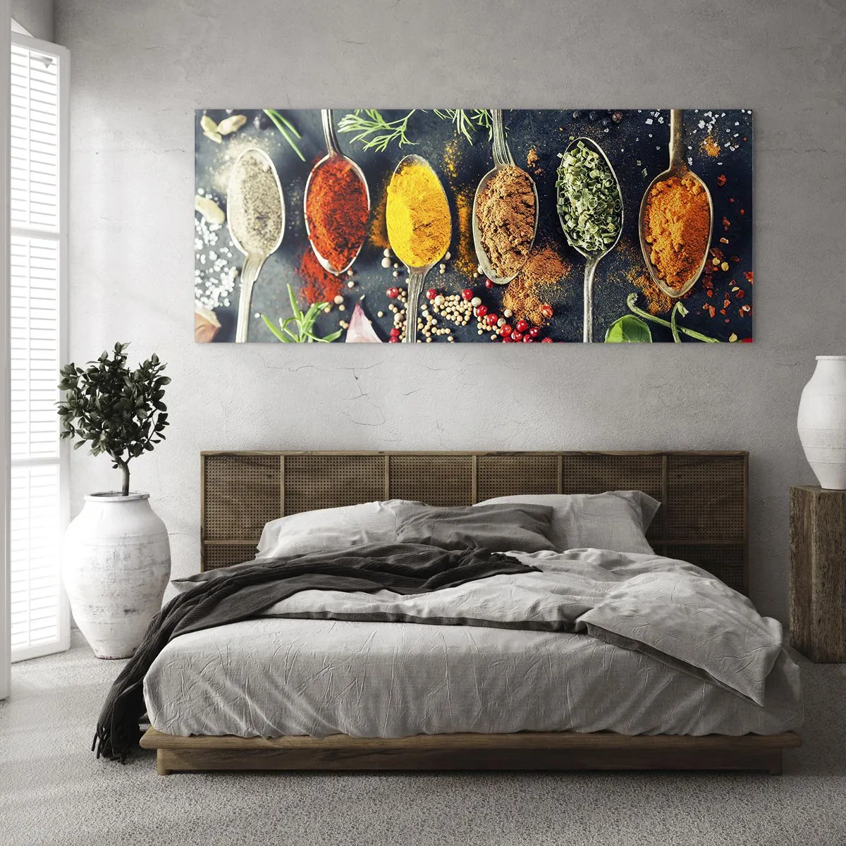 Obraz na szkle - Kulinarna magia - 100x40 cm