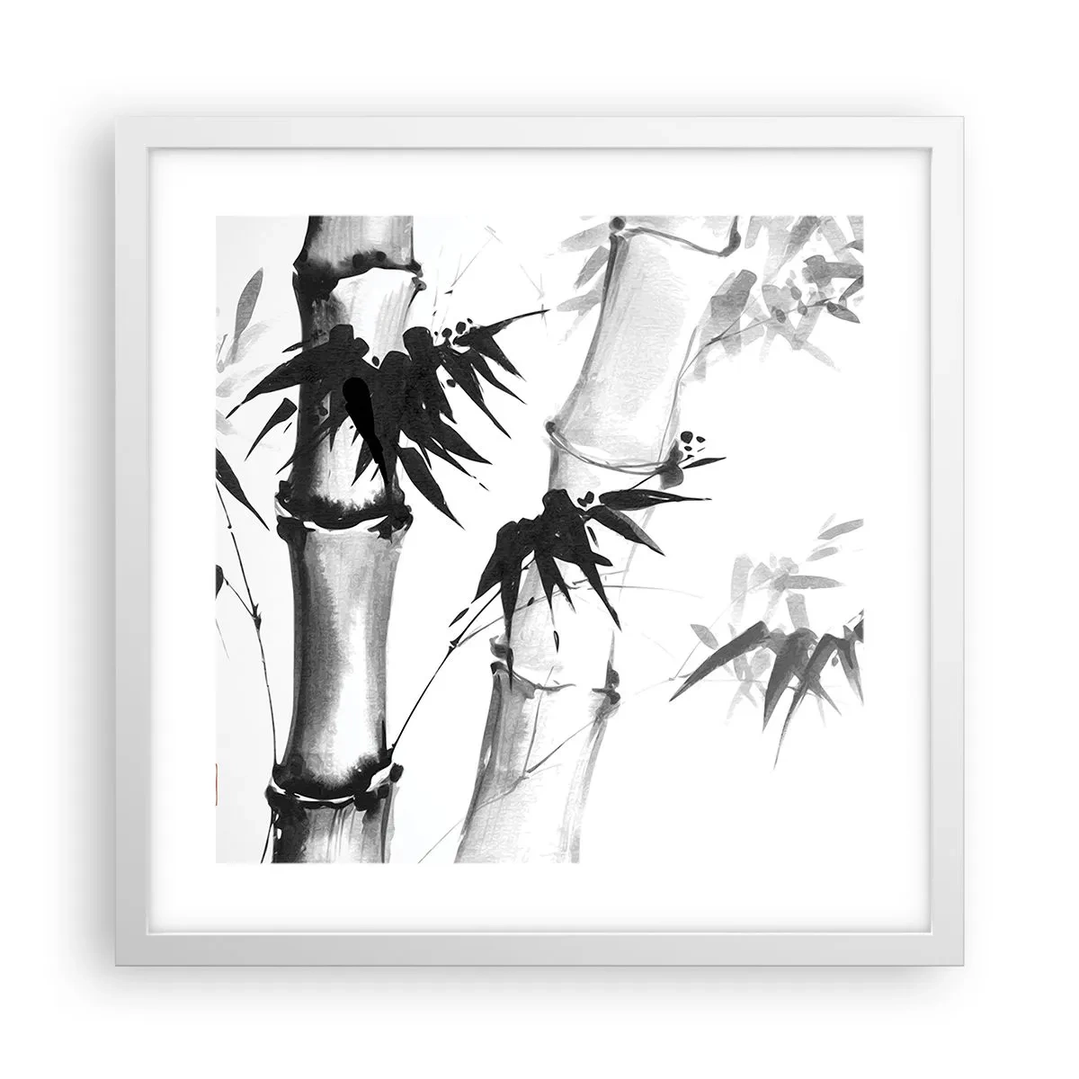 Plakat w białej ramie - Zbliżenie na orient - 40x40 cm