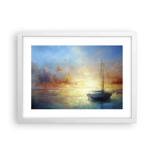 Plakat w białej ramie - W złotej zatoce - 40x30 cm