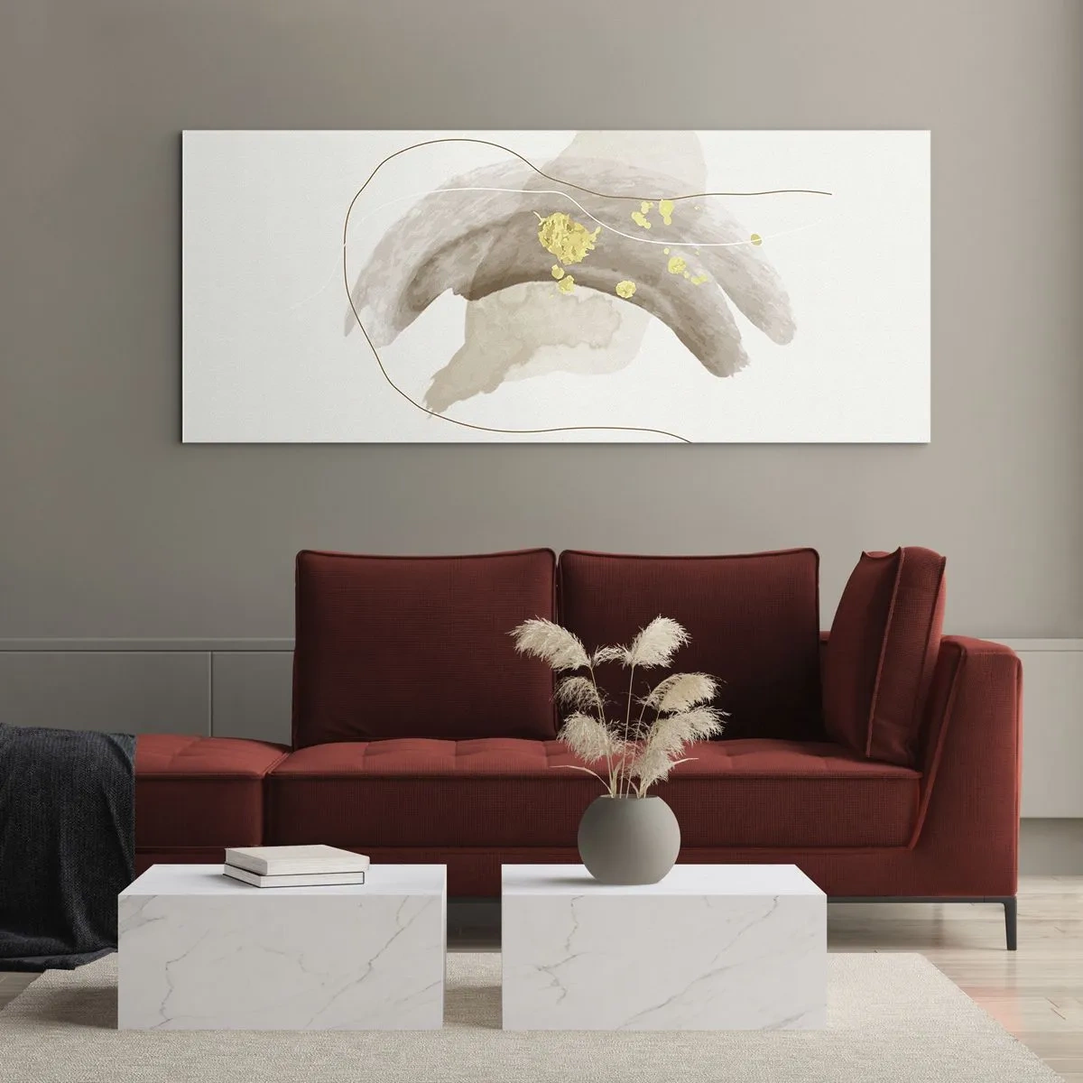 Obraz na szkle - Napotkane w przestrzeni - 100x40 cm