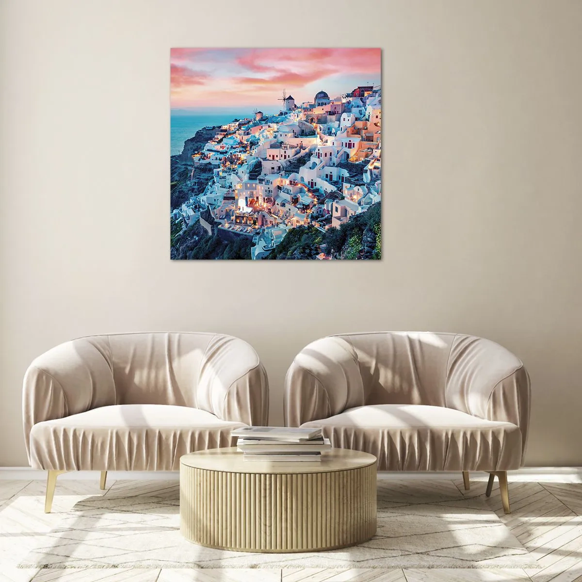 Obraz na szkle - Twoje wielkie greckie wakacje - 30x30 cm