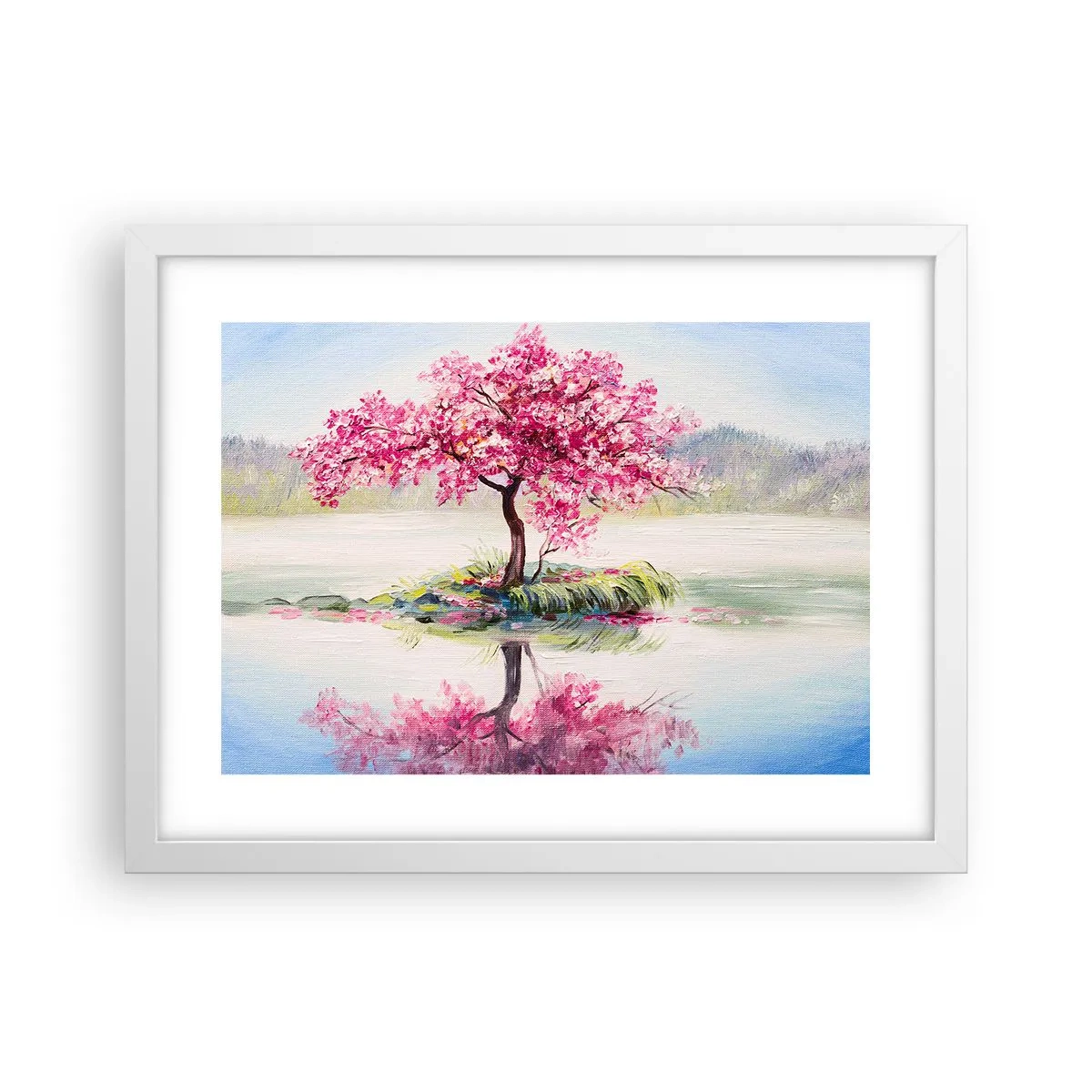 Plakat w białej ramie - Święto wiosny - 40x30 cm