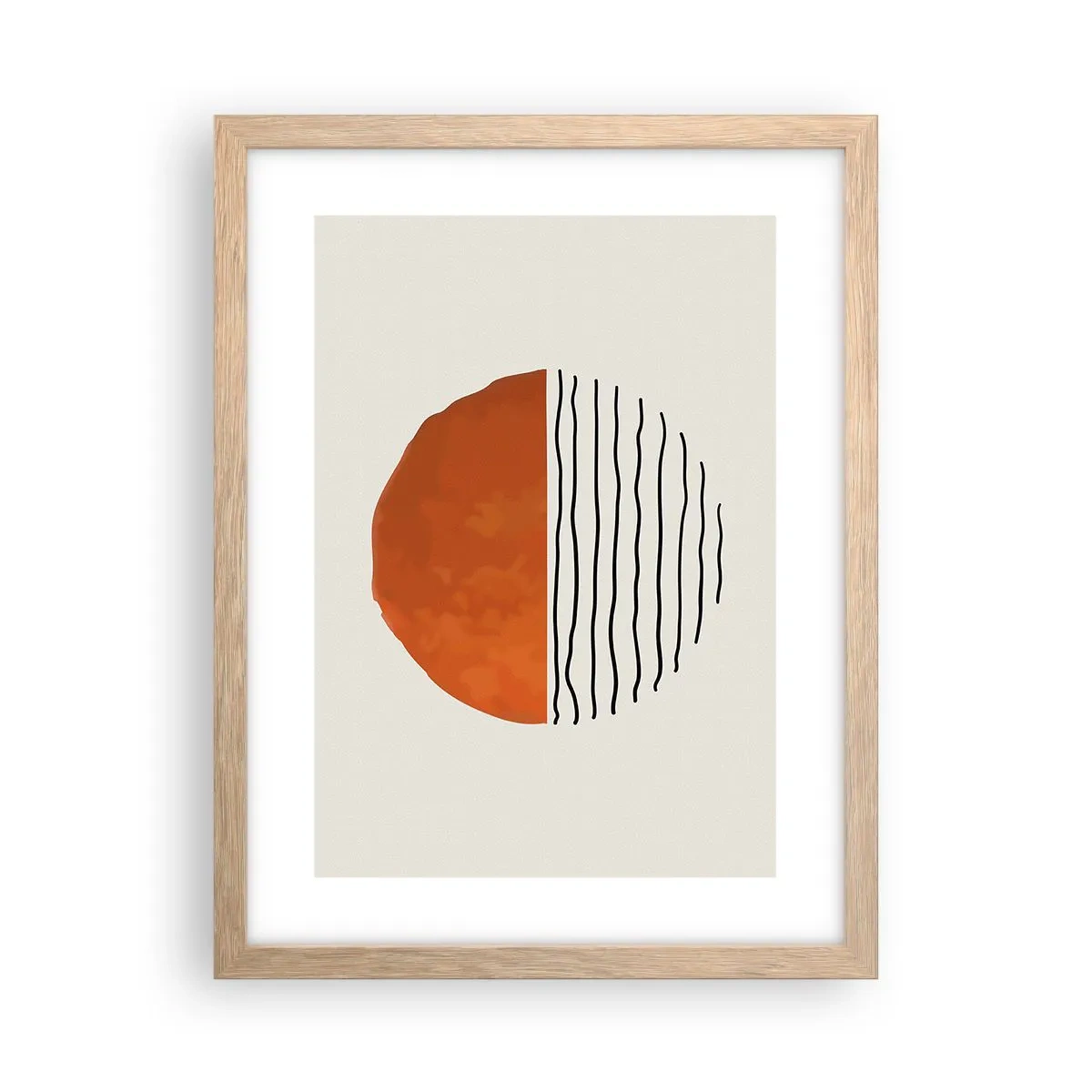 Plakat w ramie jasny dąb - W japońskim klimacie - 30x40 cm