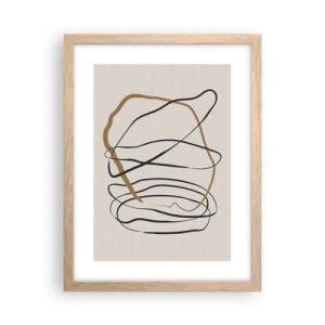 Plakat w ramie jasny dąb - Kompozycja – taniec opętaniec - 30x40 cm