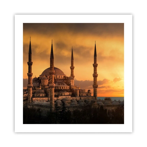 Plakat - Bóg jest wielki - 50x50 cm