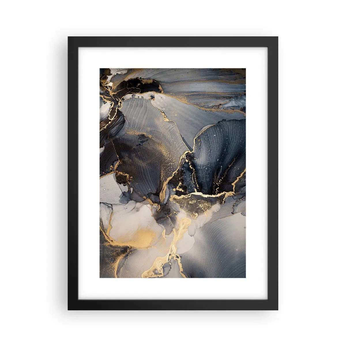 Plakat w czarnej ramie - Życie kamienia - 30x40 cm