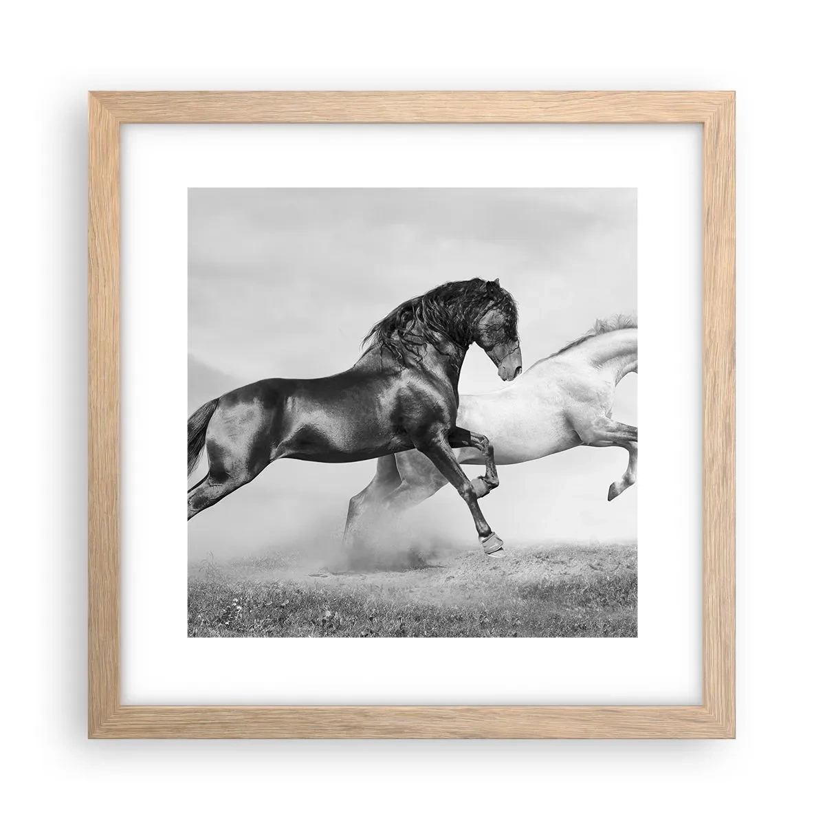 Plakat w ramie jasny dąb - Anioły i demony - 30x30 cm