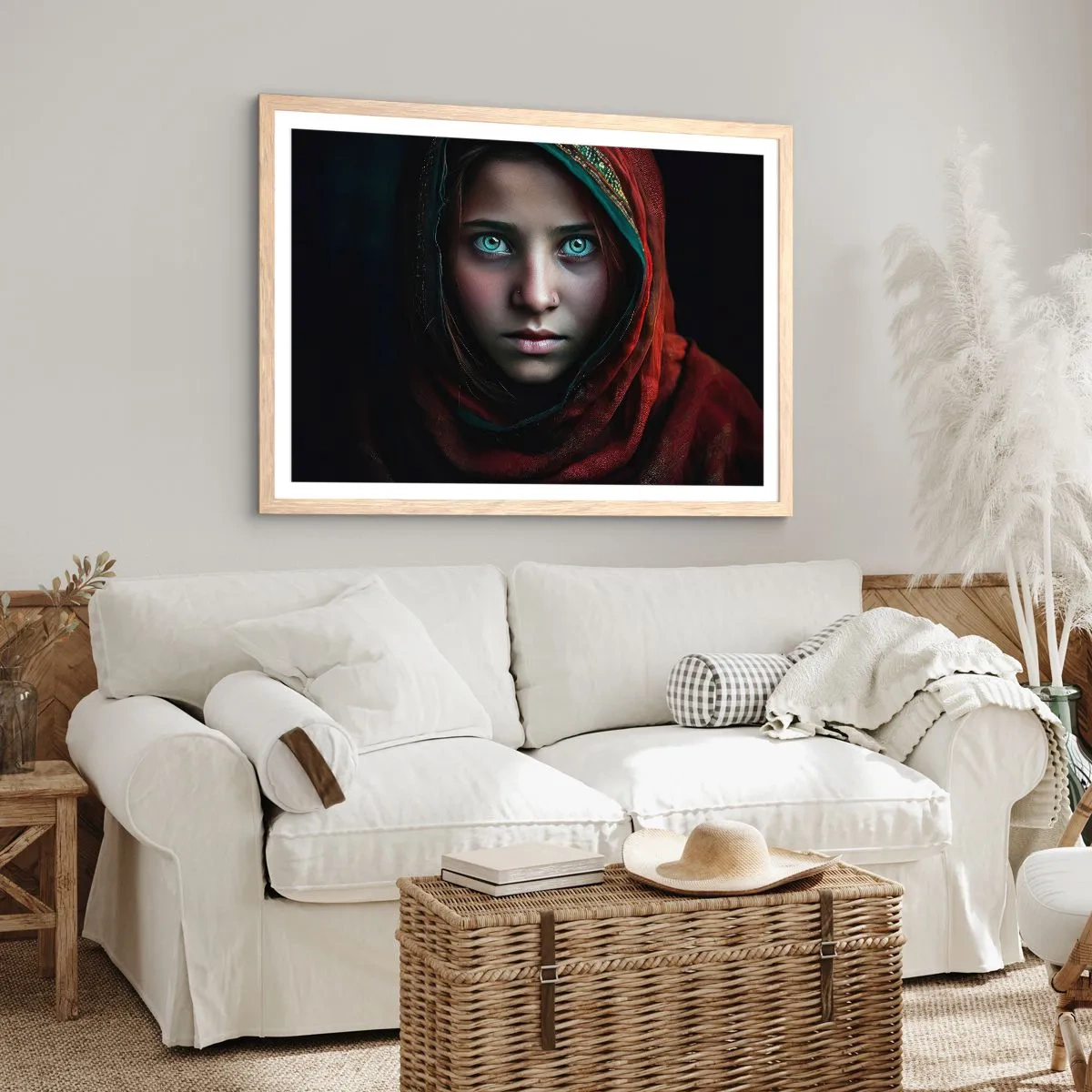 Plakat w ramie jasny dąb - Wschodnia księżniczka - 40x30 cm