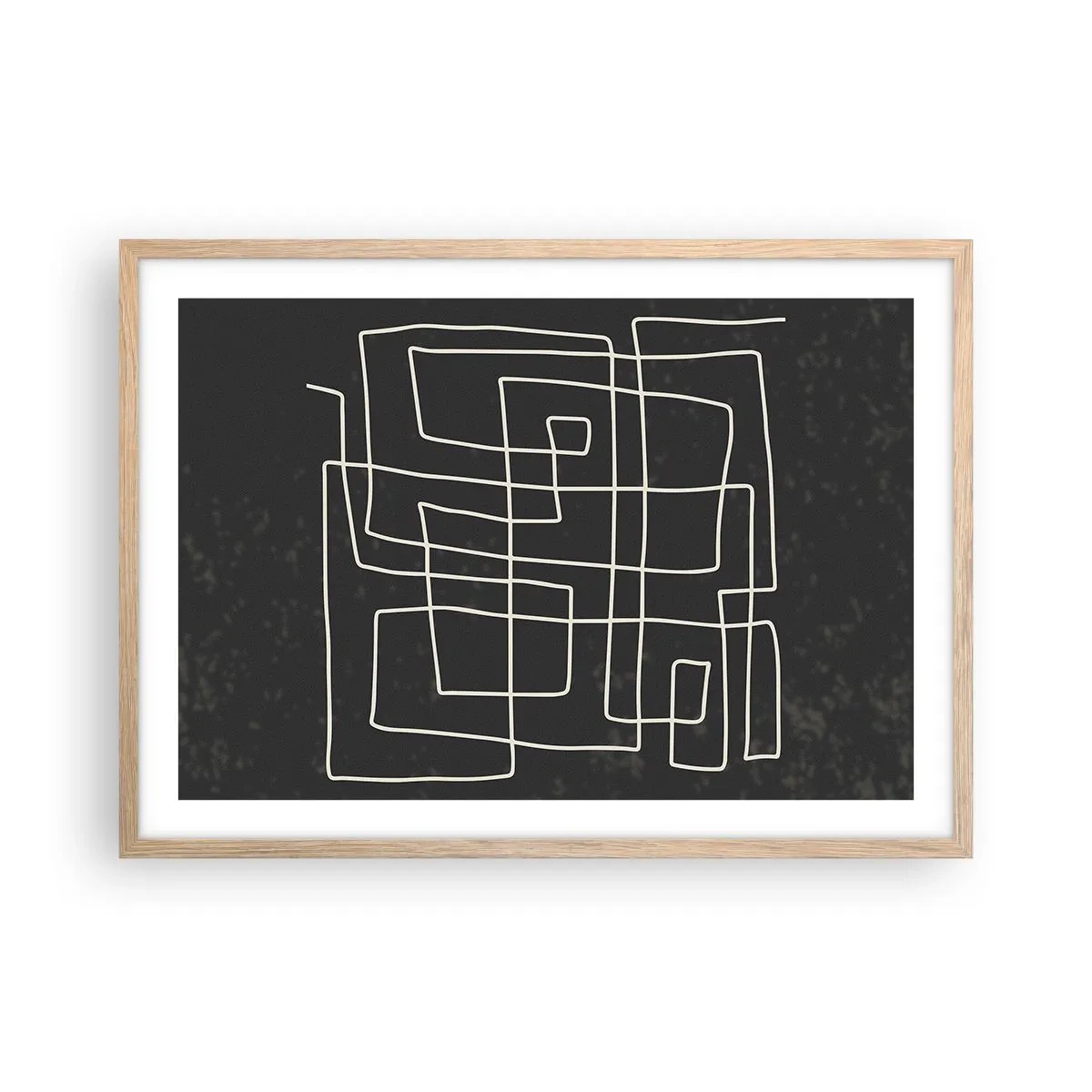 Plakat w ramie jasny dąb - Nie taki prosty - 70x50 cm