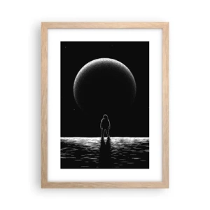 Plakat w ramie jasny dąb - Twarzą w twarz - 30x40 cm